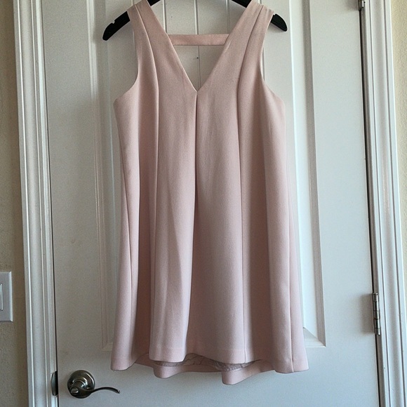 BCBGENERATION pale pink, sleeveless babydoll dress size small. - Picture 2 of 4